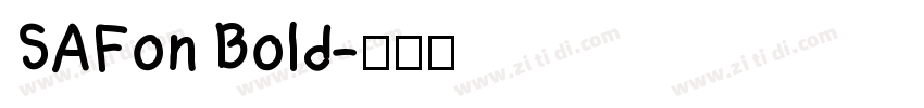 SAFon Bold字体转换